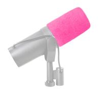 LEFXMOPHY SM7B Windscreen for Shure SM7B SM7dB Vocal Microphone Replacement Pop filter, Hot Pink Furry Wind Muff Deadcat Cover