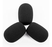 LEFXMOPHY Windscreen Compatible for Sennheiser EPOS PC38X H3X H3 Gaming Headset Microphone Pop Filter Protector, 3-pack Black Foam Accessories