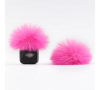 LEFXMOPHY Windscreen for DJI MIC MINI (2024) Wireless Microphone Hot Pink Furry Wind Muff Deadcat Cover (Not for Dji Mic 1 and 2), 2-Pack