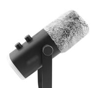 LEFXMOPHY Windscreen for FIFINE AM8 Microphone, Grey Furry Wind Muff Pop Filter