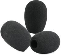 LEFXMOPHY Windscreen for Neumann KM 184, 185 Microphone, for Beyerdynamic MC 930, Warm Audio WA-84 Pop Filter Mic Wind Muff 3-Pack Foam Cover