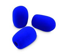 LEFXMOPHY WindScreen for Shure Podium Mic MX412 MX418 MX405 MX410 MX415 MX412 Gooseneck Microphone RK412WS Snap-Fit Wind Screen Replacement Pop Filter 3-pack Blue Cover Foam Tips