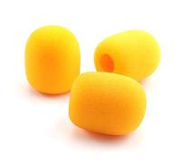 LEFXMOPHY Windscreen Replacement for HyperX Cloud II/Alpha/Alpha S/Mix/Core Gaming Headphone/Cloud Chat Headset Microphone Pop Filter Cover, 3 Pack Foam Cover (Yellow)