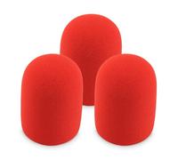 LEFXMOPHY Windscreen Replacement for Shure A85WS Foam Windscreen for SM85 SM86 SM87A BETA87A BETA87C Pop Filter Red Mic Cover