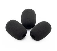 LEFXMOPHY WindScreen RK412WS Snap-Fit Wind Screen Replacement for Shure MX412 MX418 MX405 MX410 MX415 MX412 Gooseneck Microphone Pop Filter 3pack Mic Cover Foam