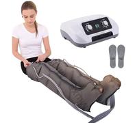 Leg Air Compression Machine Recovery System, 6-Cavity Lymphatic Drainage Massager Legs Arm, Waist, Leg Massage Recovery Boots for Pain and Circulation Improvement Swollen (6 Chambers1 2 Legs)