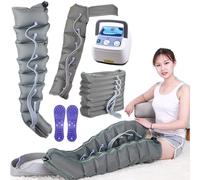 Leg Air Compression Massager, 8 Cavity Recovery System Compression Boots Leg Massagers for Pain and Circulation Relaxing(1 Arms+1 Legs+Waist)