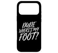 Leg Amputee Dude Where Is My Foot Amputation Prosthetic Leg Case for iPhone 17 Pro Max