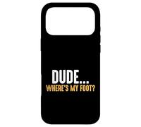 Leg Amputee Dude Where Is My Foot Prosthetic Leg Amputation Case for iPhone 17 Pro Max