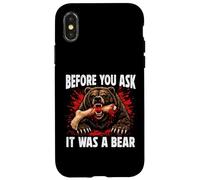 Leg Amputee funny shirts Before You ask It Was A Bear Case for iPhone X/XS