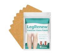 Leg Appliques - Eight Piece Relief Adhesive, Targeted Thigh Compression Patches, Deep Tissue Soothing Stickers, Athletic Recovery Supplies, Generational Wellness, Pale Beige Skin Tone