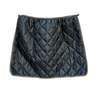 Leg Apron - 57 Inch Scooter Blanket | PU Leather Protector - Waterproof Thermal Fleece Lined Lap Cover for Motorcycles, Provides Heat and Wind Protection During City Traffic in Cold Weather