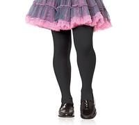 Leg Avenue 464611001 Girls Opaque Tights 4-6 Black Ballarina Kids Pantyhose, Nude, Light Pink, White, Medium