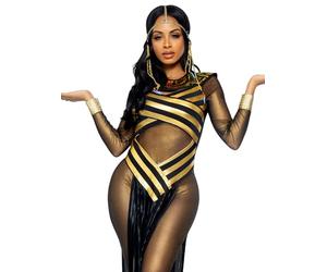 Leg Avenue 8551203054 Goddess Isis Adult Costumes, Black/Gold, Large(UK 14-16)