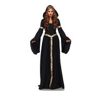 Leg Avenue 85531 Black/Gold Pagen Witch Fancy Dress Costume (Small/Medium/UK 8-10)