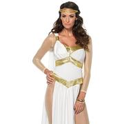 Leg Avenue 85578 White/Gold Goddess Fancy Dress Costume (Small, 3-Piece), Size: S (UK 6-8)