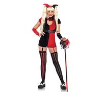 Leg Avenue 85585 Black/Red Mischief Maker Fancy Dress Costume (X-Small/UK 4, 5-Piece)