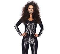 Leg Avenue 85602 Fancy Dress, Womens, Black/White, Size: L (UK 14-16)