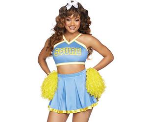 Leg Avenue 8682225263 Cheer Squad Cutie, Blue Yellow, XS