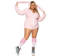 Leg Avenue 86824X-00509 Adult Sized Costumes, Women, Solid, Cuddle Bunny, 3X/4X