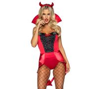 Leg Avenue 86925 00303 Adult Sized Costumes, Women, Red, L