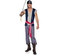 Leg Avenue 86940 10106 Pirates of the Caribbean Women's costumes, Men, Multicolor, M-L