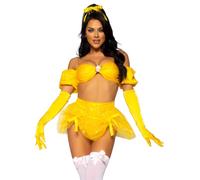 Leg Avenue 87122 17602 Costume, Women, Yellow, M
