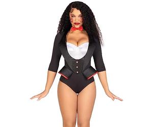 Leg Avenue 87154 00701 Costume Outfit, Women, Black, White, S