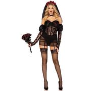 Leg Avenue 87180 00125 Suit Set, Women, Black, XS