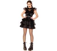 Leg Avenue 87198 00101 The Addams Family suit set, Women, Black, S