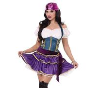 Leg Avenue 87260 10104 2 Pc Tarot Card Temptress Costume, Multicolor, XL