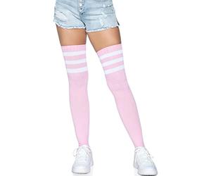 Leg Avenue Athlete Over The Knee Socks, O/S (Light Pink)