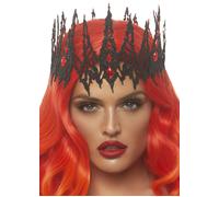 Leg Avenue Black Glitter Die Cut Jeweled Crown
