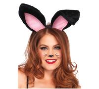 Leg Avenue Black Plush Bunny Ears