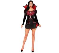 Leg Avenue Bloodsucking Bombshell Dress and Jacket Vampire Costume - Size M - Black & Red