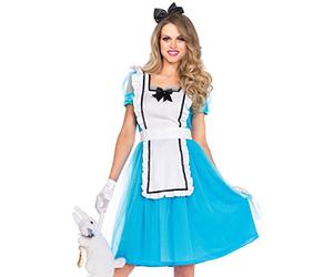 Leg Avenue Classic Alice in Wonderland Costume (X-Large, Blue/White)