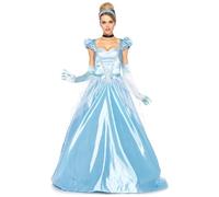 Leg Avenue Classic Cinderella Costume (Medium, Blue)