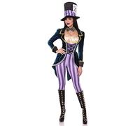 Leg Avenue Classic Mad Hatter Women’s Jumpsuit Costume - Size M - Multicolor