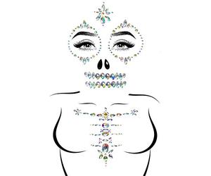 Leg Avenue Eye032 18322 Costume Eyewear, Skeleton Clear, One Size