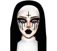 Leg Avenue Eye038 01122 Costume Eyewear, Evil Nun Black, One Size