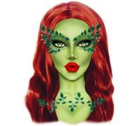 Leg Avenue EYE040 12622 Eye040-12622 Poison Adhesive Face Jewels Sticker, O/S, Green Body, Women, Multi