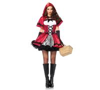 Leg Avenue Gothic Red Riding Hood Costume (Red/White)