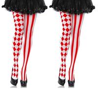 Leg Avenue Harlequin Pantyhose, One Size (Pack of 2)