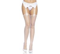 Leg Avenue Industrial Net Stockings, White
