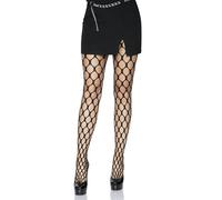 Leg Avenue Jumbo Pothole net Tights, 1X-2X (Black)