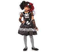 Leg Avenue Kids Rebel Rag Doll Costume (Medium, Black/White)