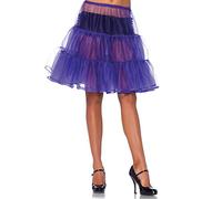 Leg Avenue Knee Length Petticoat Skirt, One Size, Grape