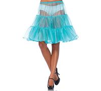 Leg Avenue Knee Length Petticoat Skirt, One Size, Tiffany Blue