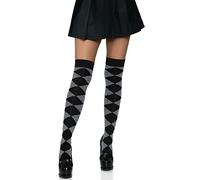 Leg Avenue Knit Over The Knee Socks, O/S (Grey)