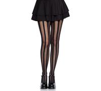 Leg Avenue Ladies Striped Tights, Black, One Size